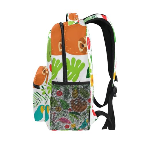 Sac à dos ordinateur imperméable multipoche motif paresseux - 4