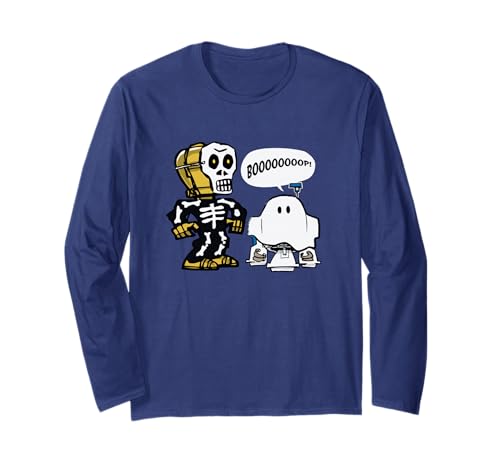 スターウォーズC-3PO、R2-D2ブープハロウィン。 長袖Tシャツ