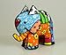 Gift Craft Romero Britto Miniature Elephant Animal Pop Art Figurine 331843 New Mini