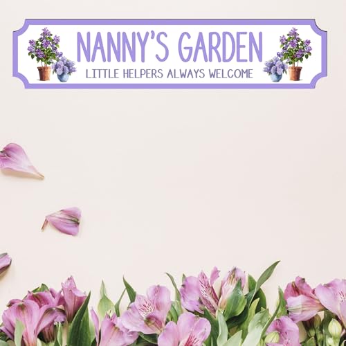 Personalised Grandma's Garden Street Sign Plaque â€“ Cu