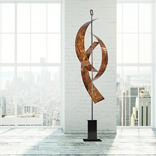 Statements2000 Large Abstract Indoor/Outdoor Metal Garden Sculpture By Jon Allen, 94-Inch -Copper Maritime Massive #TOP29