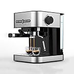 QJRGUY Espresso Built in Milk Frother，Pressure System Maker，Household Coffee Machine
