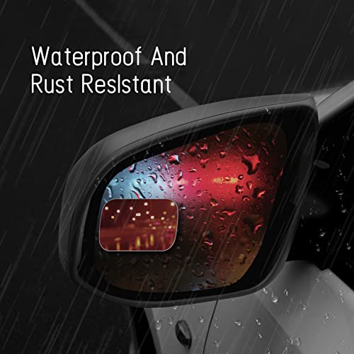 2 pcs Blind Spot Mirrors, HD Glass Convex 360° Wide Angle Side Rear View Mirror with ABS Housing for Cars SUV and Trucks