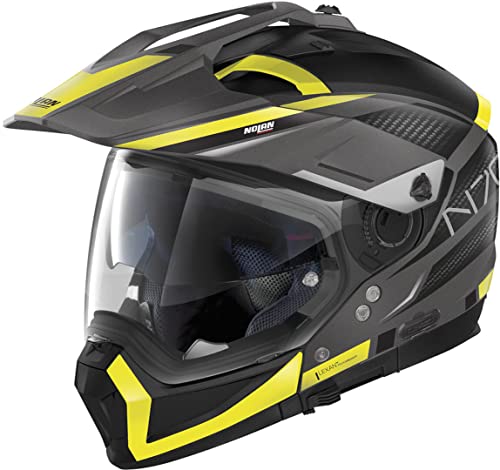 NOLAN N70-2 X Earthquake 2023 N-Com Casco (Grey Matt/Yellow,XS (55))