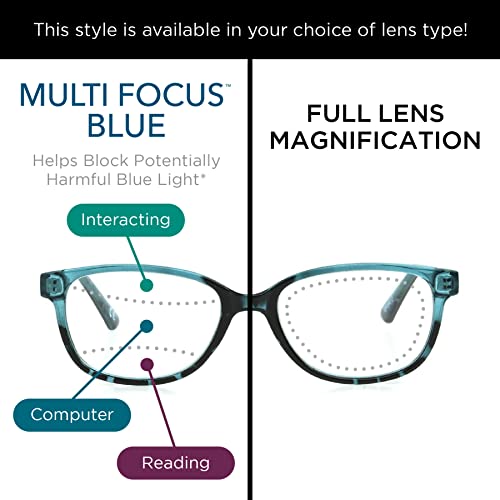 Image of Sofia Vergara x Foster Grant Women's Alicia Blue Light Multi Focus Readers