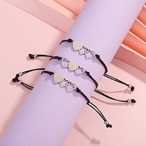 Birthday Christmas Gifts for Grandmother Mother Daughter Bracelets Set for 3 Matching Bracelets for Mom and Daughter Grandma and Granddaughter - Image 3