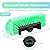 Tanlade 2 Pcs Car Wash Brush Head with Soft Detailing Bristle Flow Thru Car Cleaning Brush Exterior Wash Equipment for Auto Truck RV Boat Camper(12 Inch,Green)