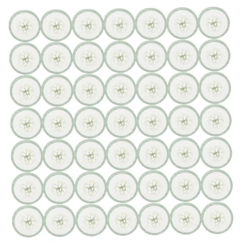 Gogogmee 200 piezas Unidades de Almohadillas para Cuidado Ocular con Diseño de Pepino Parches Faciales de Tela No Tejida para Hidratación y Blanqueamiento para Mujeres