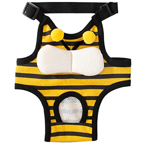 Image of Female Dog Sanitary Panties, Breathable Lightweight Puppy Menstrual Diaper Reusable Skin Friendly Cute for Summer (M (Recommended Weight 3.5‑7.5kg / 7.7‑16.5lb))