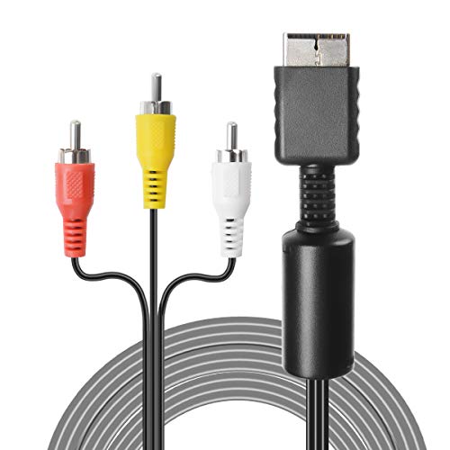 Teninyu Audio Video Rca Cable - Game Console Composite Accessories Connection Av Cable For Ps1 Ps2 Ps3 Playstation,6Ft #TOP2