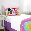 Dreamworks Trolls Bedspread Twin Set for Kids - Bundle with Poppy Quilted Bedspread for Twin Bed Plus Pillowcase, Stickers, More | Trolls Poppy Twin Bedding Set for Girls #4