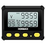 HONMAX 8200 Interval Timer and Stopwatch, Backlight, USB-C Charged, Clock