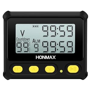 8200 Interval Timer and Stopwatch, Backlight, USB-C Charged, Clock