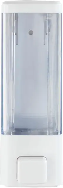 Distributeur de Savon Mural WENKO Istres Blanc 320ml - Fixation Sans Percer