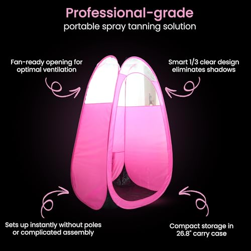 image for Reneebeautytan Large Spray Tan Tent – Deluxe Pop Up Tent Portable Ta