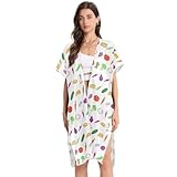 Photo Gallery cartoon vegetables - kimono da donna, copricostume da spiaggia, scialle aperto sul davanti, casual, sciolto, leggero, costume da bagno, a, l Photo Gallery cartoon vegetables - kimono da donna, copricostume da spiaggia, scialle aperto sul davanti, casual, sciolto, leggero, costume da bagno, a, l