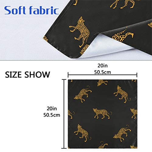 Bolaz G50277261P381C416S789 Cloth Napkins Leopards Washable Polyester Dinner Napkins Great thumb #6