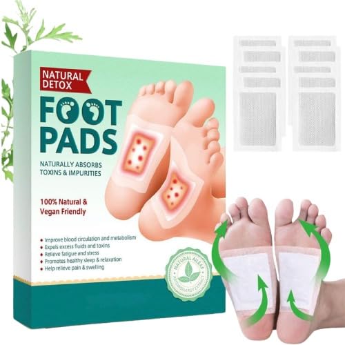 Foot patch (pack of 2) Herbal And Gentle Ingredient Detox Foot Pads, Natural Ingredients for Sleep Aid, Pain Relief, Toxin Removal with Bamboo Vinegar and Acupoint Micro-Massage Technology-image-22