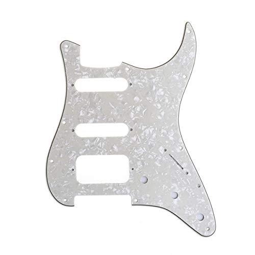 Musiclily Pro 11 Furos Canto Redondo Escudo Guitarra HSS Strato Pickguard para Stratocaster EUA / Me