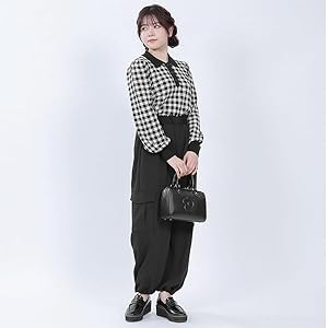 マリークワント　デイジークラシカル ミニボストン（ブラック×ホワイト） MARY QUANT ONLINE SHOP｜マリークヮントオンラインショップ