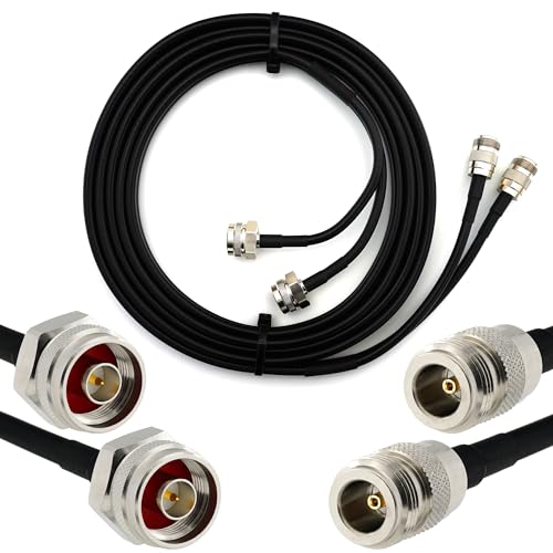 Rallonge Étanche Câble Coaxial HF240 N Mâle N Femelle 15m pour Antenne 5G WiFi