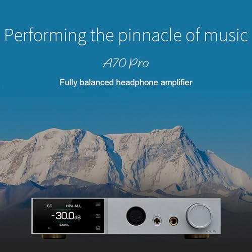 Image of AOSHIDA Topping A70 Pro 17000mW*2 Headphone Amp Preamp, RCA /XLR /TRS /EXT to 4.4mm /6.35mm /4-Pin XLR Balanced Headphone Amp, XLR /RCA Preamp, 12 Trigger, Amplifier for Earphones /Headphones /IEMs (Silver)