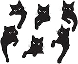 6 fustelle a forma di gatto nero per la creazione di biglietti, per scrapbooking e scrapbo...