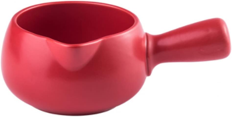 qiuqiu Mini Butter and Milk Pan, Warmer Saucepan Porridge Pan, Small Milk Pot, Small Pots for Heating-red