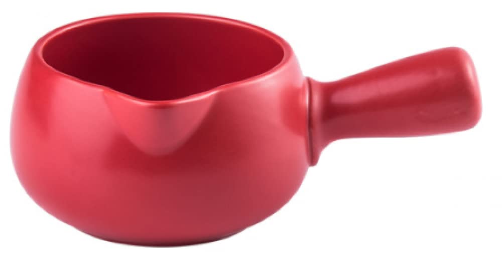 qiuqiu Mini Butter and Milk Pan, Warmer Saucepan Porridge Pan, Small Milk Pot, Small Pots for heating-red