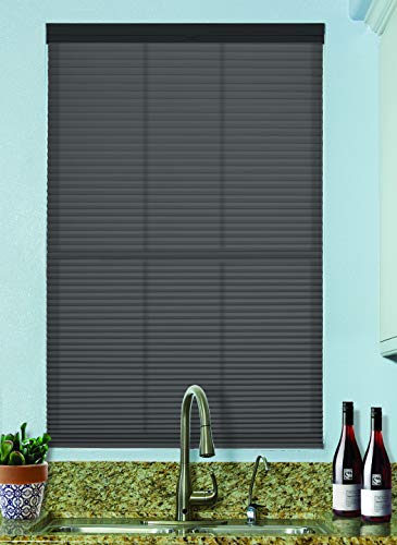 BlindsAvenue Cordless Top Down Bottom Up Cellular Honeycomb Shade, 9/16" Single Cell, Light Filtering, Anthracite, Size: 41" W x 72" H