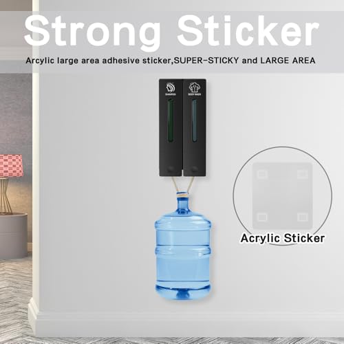 Volufia Shower Dispenser 2 Chamber No Drill, Shampoo and Conditioner Dispenser, Shampoo Dispenser for Shower Wall, Shower Soap Dispenser Bathroom 2x400ML, Black by Volufia - Image 6