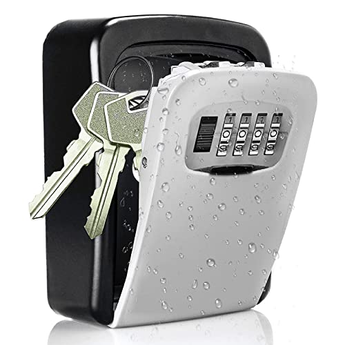 Eilin Security Key Lock Box 4 Digit Combination For House Wall Indoor Outdoor Storage Mounted Safe Portable #TOP5