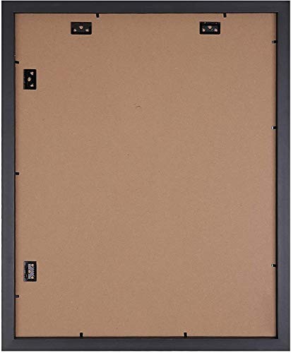 Space Art Deco, 16X20 Collage Picture Frame With 8 Opening Mat For 4X6 Photos Displays Or 16X20 Poster Frame Without Mat, Shatter Resistant Glass Wall Mounting(Silver/Black, 2-Pack) #TOP6