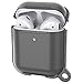 Produktbild X99 Airpods Case, Airpods 2 & 1 Hülle Airpods Schutzhülle mit Airpods Zubehör Karabiner AirPods Tasche für AirPods 1/2 Kabelloses Ladecase (Front LED Sichtbar) - [Unterstützt Kabelloses Laden]