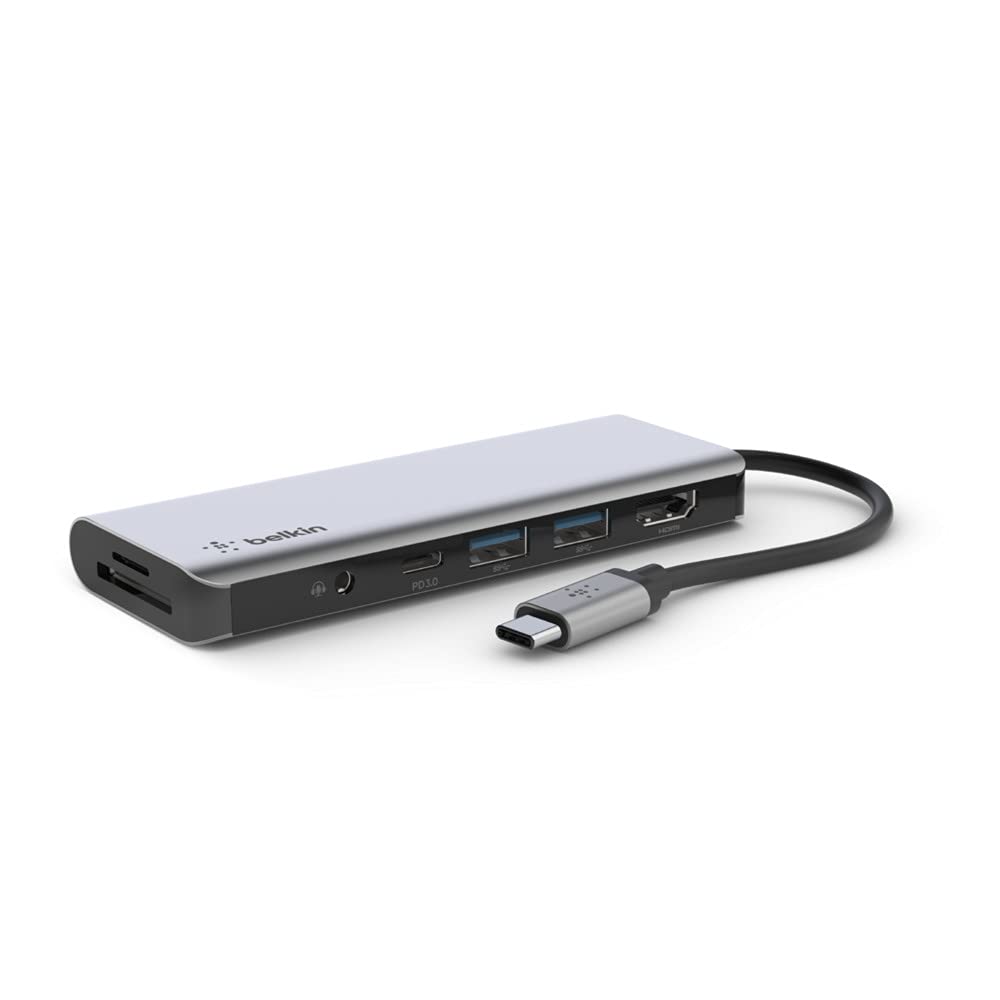 MV7+ AT8700J BX3/3.0 Belkin USB-C セット Belkin 7'si 1 Arada Çok Bağlantı Noktalı USB C Hub (4K HDMI, USB-C