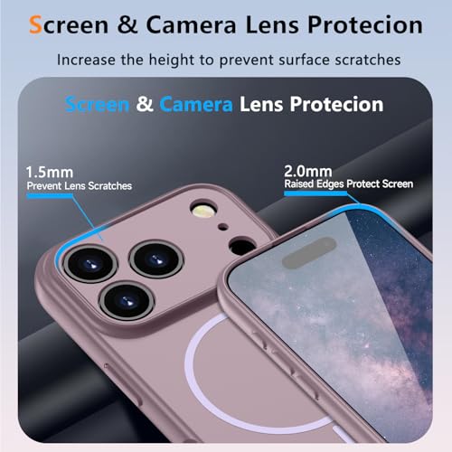 Coque iPhone 17 Pro compatible MagSafe antichoc beige avec protection caméra - 3
