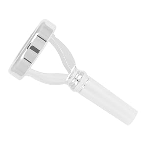 Beginner Instruments Tuba Lip Blowing Exerciser Tuba Mouthpiece Brass Part Embouchure Training Device Silver