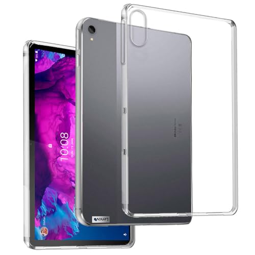 REY Funda Anti-Shock Gel Transparente para Lenovo Tab P11 11' - Plus 11', Ultra Fina 0,33mm, Esquinas Reforzadas, Silicona TPU de Alta Resistencia y Flexibilidad