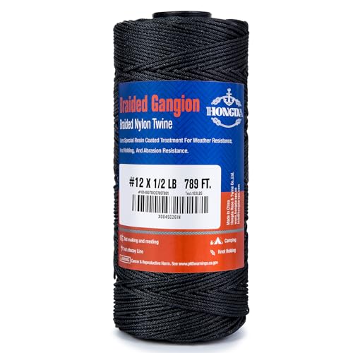 HONGDA Braided Nylon Twine (789 Feet #12)