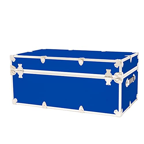 Rhino Trunk & Case Large Armor Trunk - Summer Camp, College, Storage 32"x18"x14" (Royal Blue) - Thumbnail 4