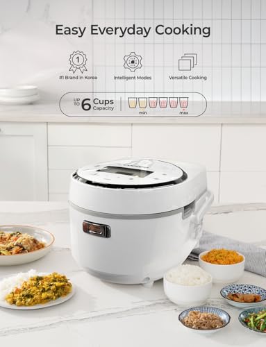 Image of CUCKOO Micom Fuzzy Logic Rice Cooker, 16-Cup Cooked, White, CR-0810F
