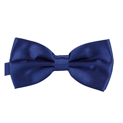 Bow Ties For Men Black Red White Royal Blue Purple Pink Green Navy Blue Burgundy Cummerbunds Pocket Squares Set (Navy Blue) #TOP5