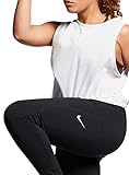 Nike Women's Dri-Fit Tomboy Veneer Tank Top, Pure Platinum, 2X Plus