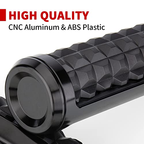 Kicry 1 Inch Motorcycle Hand Grips 25Mm Handlebar Throttle Assist Universal Compatible With Harley Davidson Honda Yamaha Suzuki Kawasaki Cruisers (Black) #TOP3