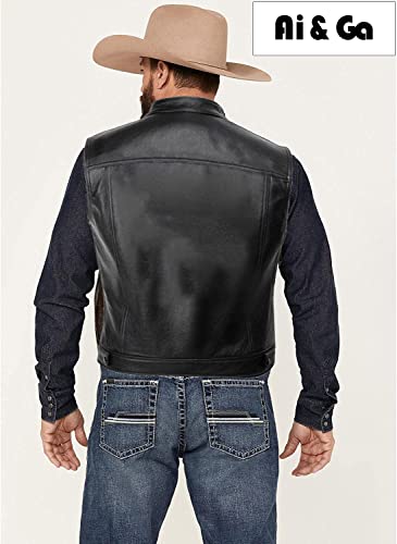 Uomo Nero SOA Gilet per Moto Guzzi Stampa Gilet in...