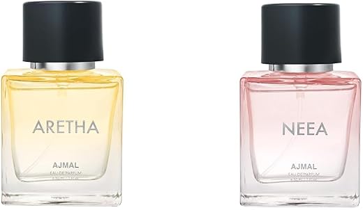 Ajmal Aretha Eau De Perfume Fruity Perfume 50ML Long Lasting Scent Spray Gift For Women &amp; Ajmal Neea Eau De Perfume Floral...