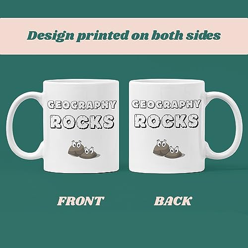 Confidently Quirky - Geography Rocks Mug, Funny Geography Student Coffee Mug, Geography Teacher Cup, Graduated Geography Degree, Geography Joke - Image 5
