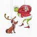 Kurt Adler Grinch Santa and Dog Max Holiday Ornaments Set of 2