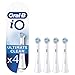 Oral B iO Ultimate Clean Cabezales de Recambio Tamaño Buzón, Pack de 4 Recambios originales para Cepillos de Dientes Eléctricos