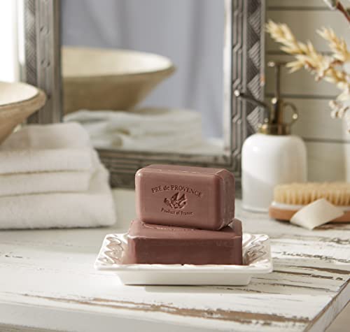 Pre De Provence Artisanal Soap Bar, Enriched With Organic Shea Butter, Natural French Skincare, Quad Milled For Rich Smooth Lather, Vanilla Cognac, 8.8 Ounce #TOP2